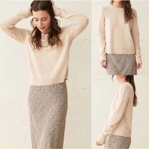 Jenni Kayne Cream Crew Neck Sweater